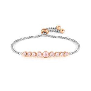 MILLELUCI BRACELET WITH CZ 028010/003 PINK ROUND