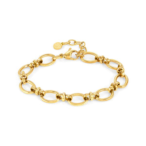 AFFINITY BRACELET 028602/012 GOLD PVD CHAIN