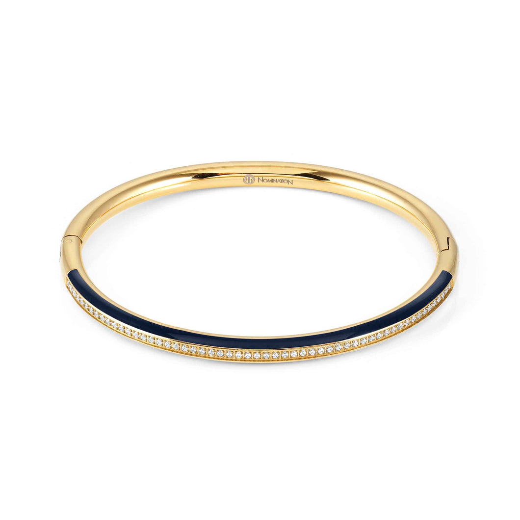 DRUSILLA BLUE BANGLE 028710/004 GOLD WITH CZ