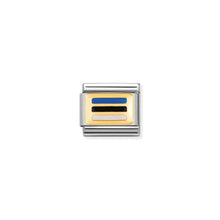 Load image into Gallery viewer, COMPOSABLE CLASSIC LINK 030234/38 ESTONIA FLAG IN 18K GOLD AND ENAMEL
