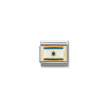 Load image into Gallery viewer, COMPOSABLE CLASSIC LINK 030236/14 ISRAEL FLAG IN 18K GOLD AND ENAMEL
