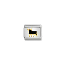 Load image into Gallery viewer, COMPOSABLE CLASSIC LINK 030262/39 SPANISH BULL 18K GOLD AND ENAMEL
