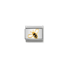 Load image into Gallery viewer, COMPOSABLE CLASSIC LINK 030278/01 BEE 18K GOLD AND ENAMEL
