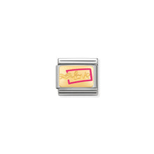 Load image into Gallery viewer, COMPOSABLE CLASSIC LINK 030284/16 LOVE LETTER 18K GOLD AND ENAMEL
