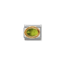 Load image into Gallery viewer, COMPOSABLE CLASSIC LINK 030508/05 PERIDOT OVAL IN 18K GOLD

