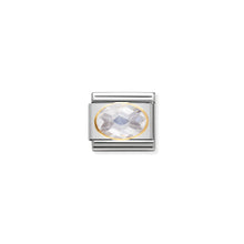 Load image into Gallery viewer, COMPOSABLE CLASSIC LINK 030601/010 WHITE FACETED CZ IN 18K GOLD
