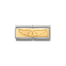 Load image into Gallery viewer, COMPOSABLE CLASSIC DOUBLE LINK 030710/08 WINGS IN 18K GOLD
