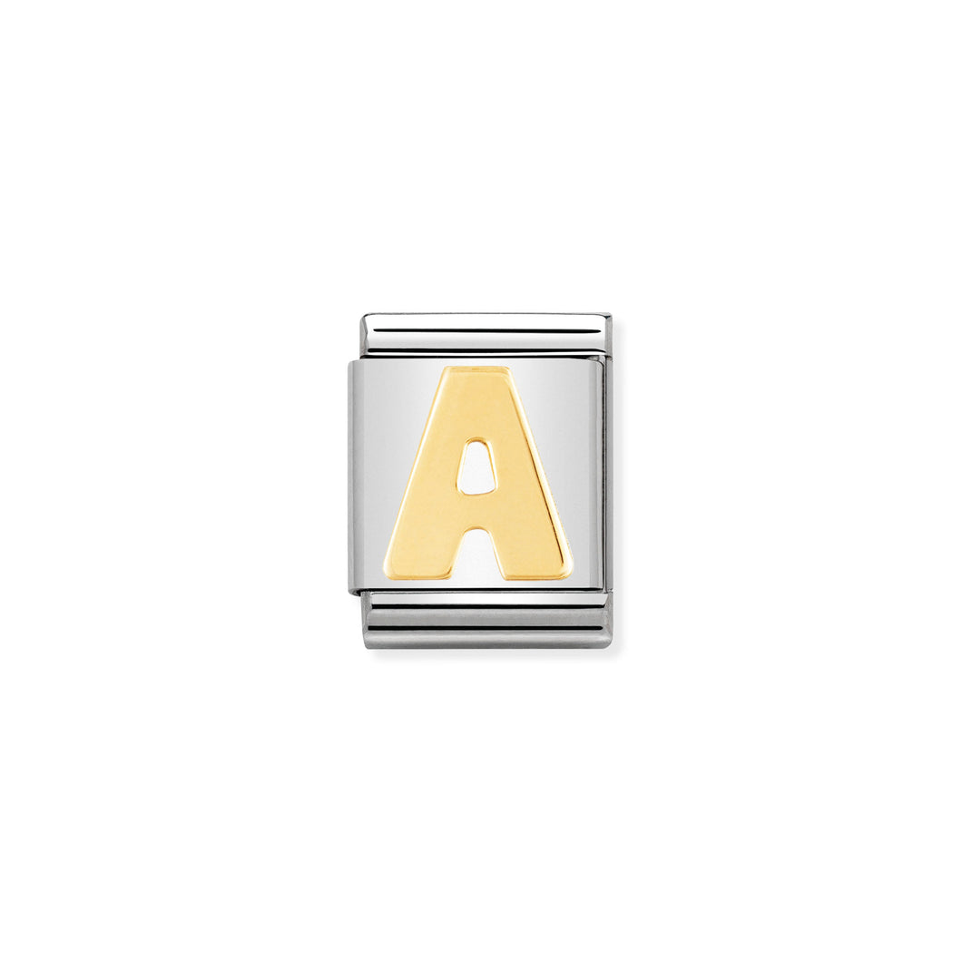 COMPOSABLE <STRONG>BIG LINK</STRONG> 032101/01 LETTER A IN 18K GOLD