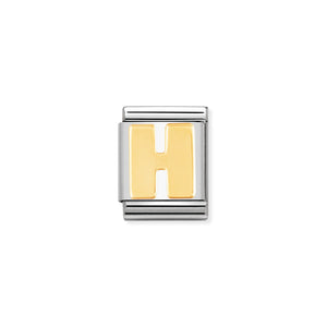 COMPOSABLE <STRONG>BIG LINK</STRONG> 032101/08 LETTER H IN 18K GOLD