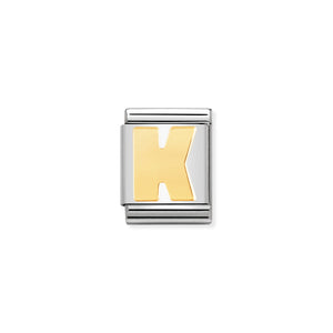 COMPOSABLE <STRONG>BIG LINK</STRONG> 032101/11 LETTER K IN 18K GOLD
