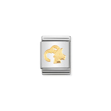 Load image into Gallery viewer, COMPOSABLE &lt;STRONG&gt;BIG LINK&lt;/STRONG&gt; 032104/10 CAPRICORN IN 18K GOLD
