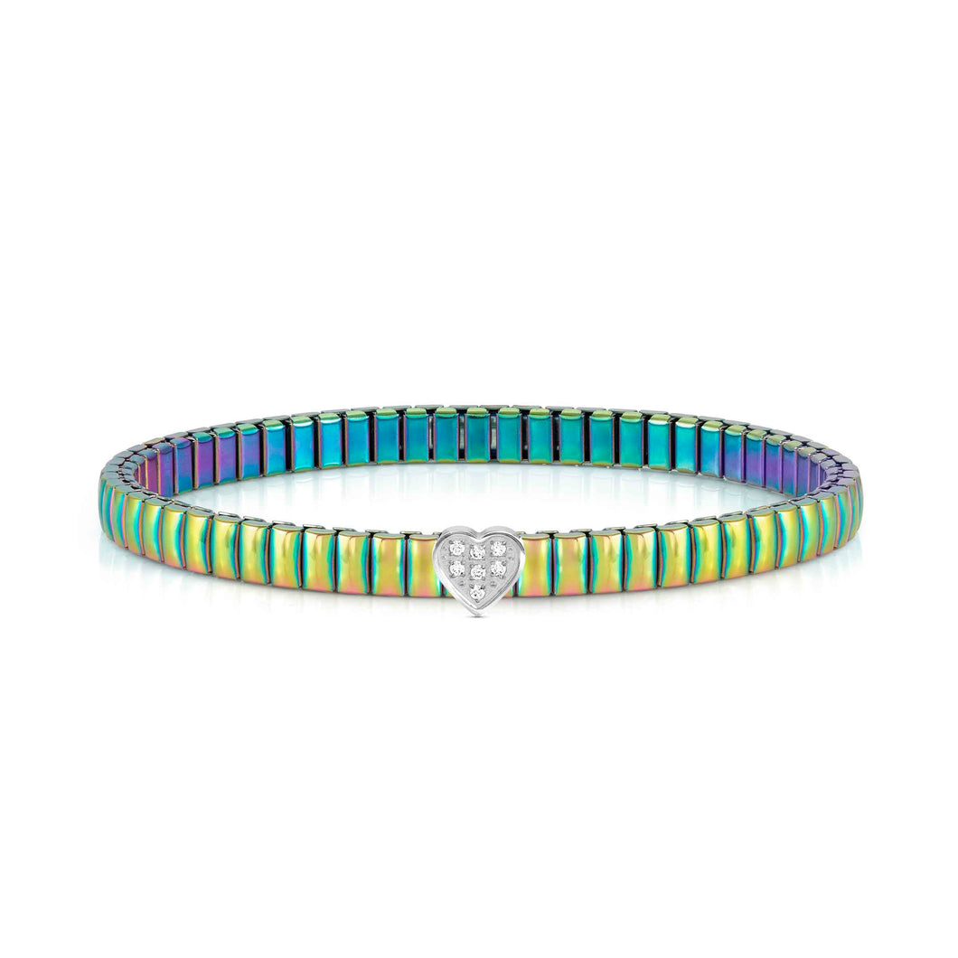 EXTENSION BRACELET 046013/004 LIFE IRIDESCENT WITH CZ