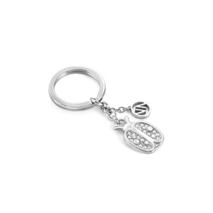 KEYRING 131703/037 LADYBUG STAINLESS STEEL & CRYSTALS