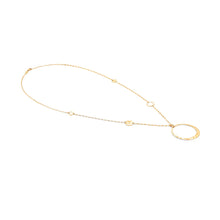 Load image into Gallery viewer, LUNA NECKLACE 140444/012 LONG GOLD &amp; CZ
