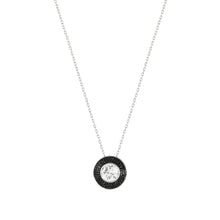 Load image into Gallery viewer, AUREA NECKLACE 145704/011 SILVER, BLACK &amp; WHITE CZ
