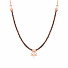 Load image into Gallery viewer, CHIC &amp; CHARM BLACK CZ NECKLACE 148602/045 WITH ROSE GOLD DRAGONFLY

