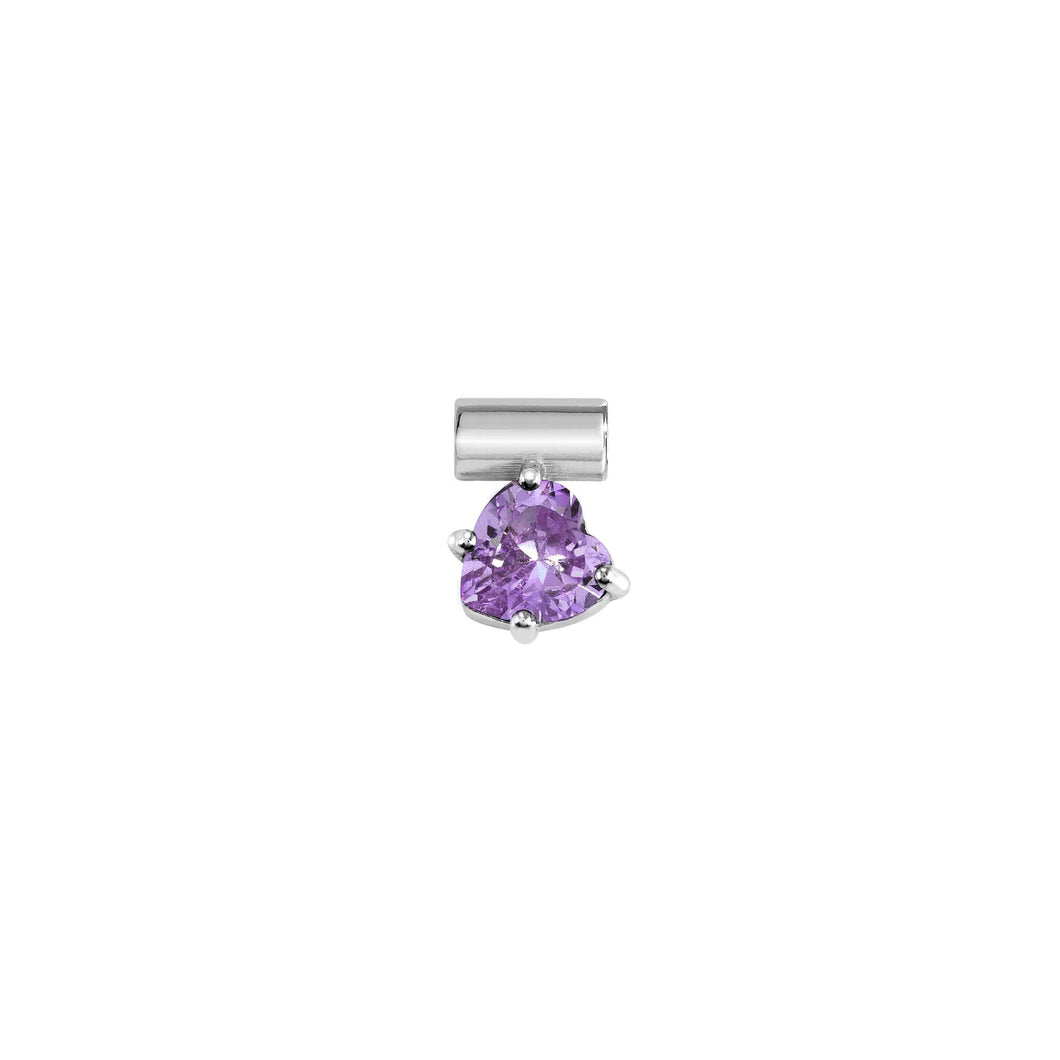 SEIMIA LOVE PENDANT 148809/001 HEART VIOLET CZ