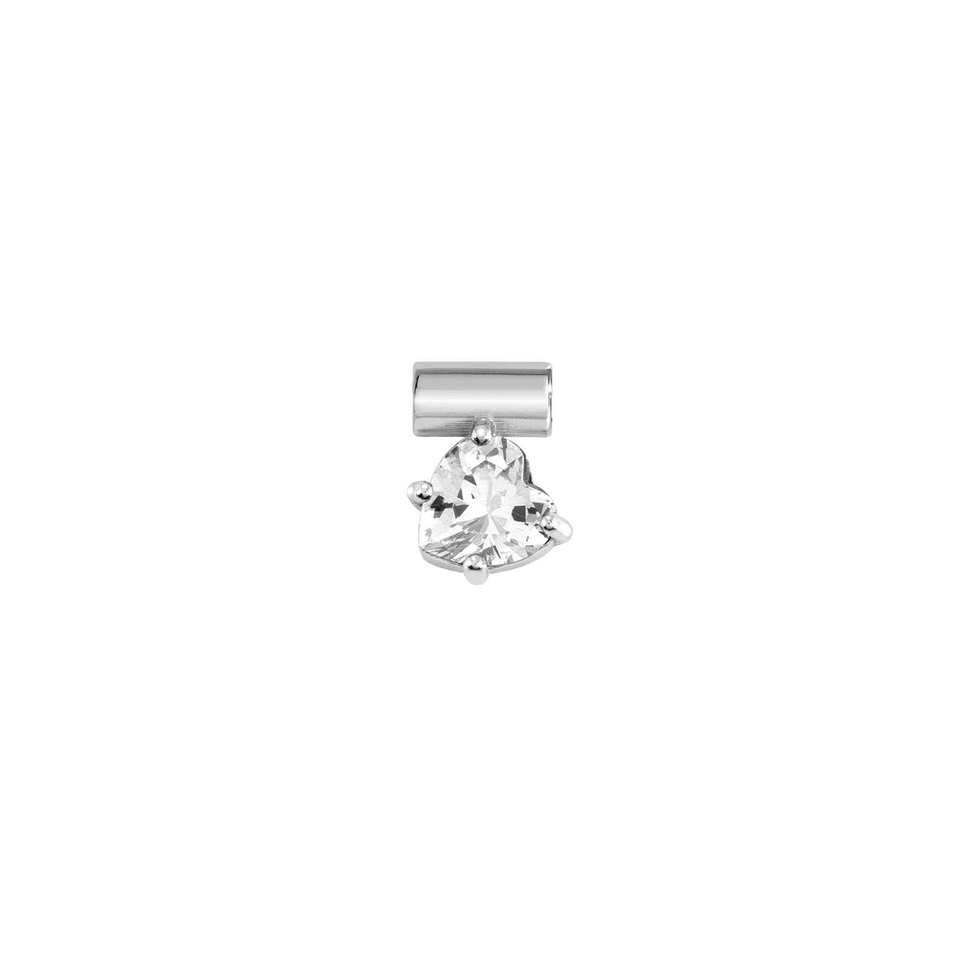 SEIMIA LOVE PENDANT 148809/010 HEART WHITE CZ