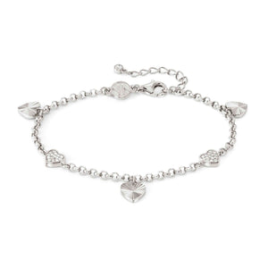 TRUEJOY HEARTS BRACELET 240101/004 STERLING SILVER