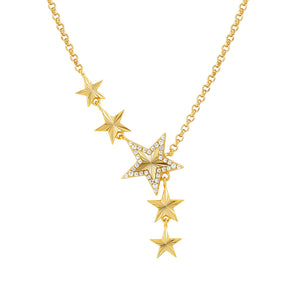 TRUEJOY STAR NECKLACE 240103/009 GOLD CHAIN