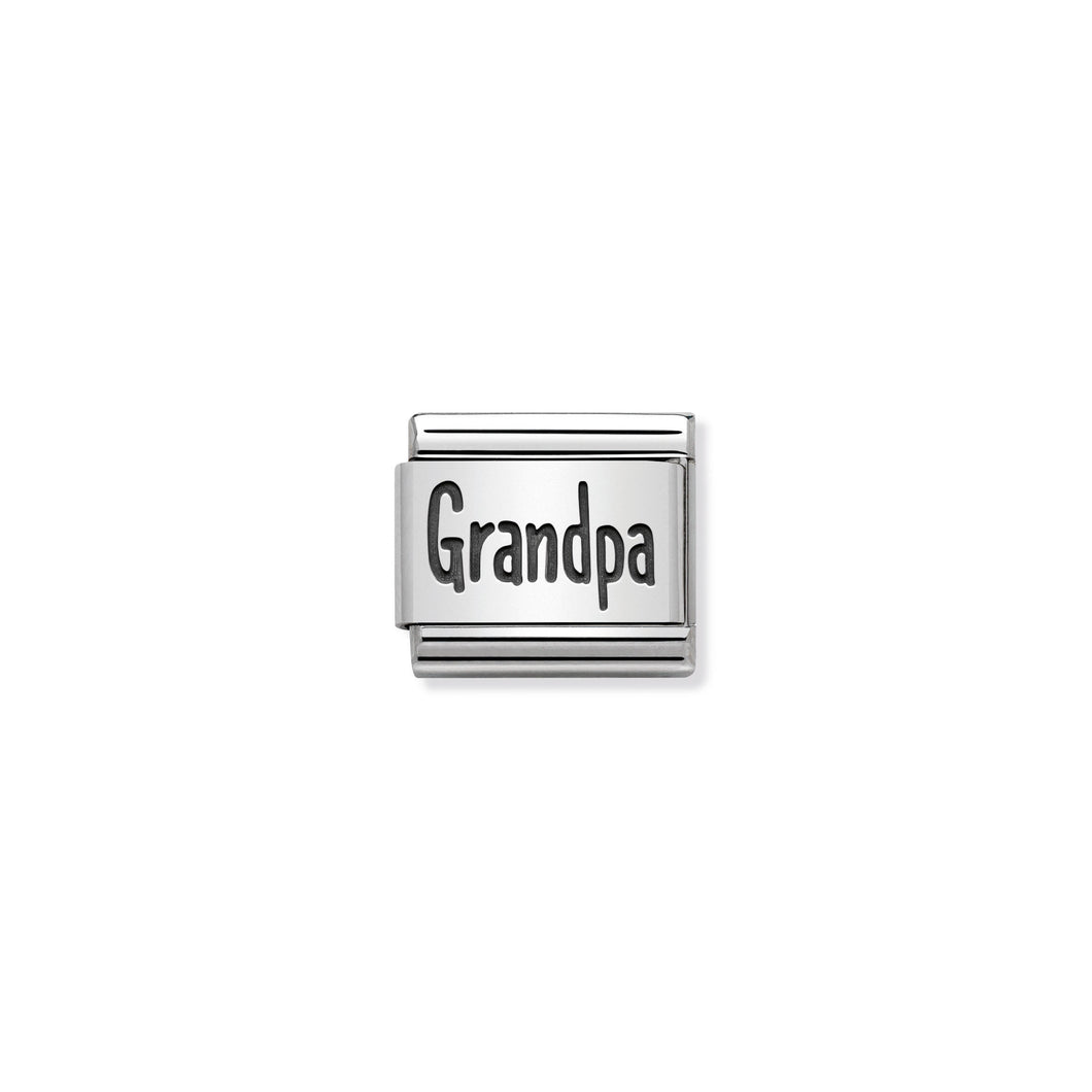 COMPOSABLE CLASSIC LINK 330102/45 GRANDPA IN 925 SILVER