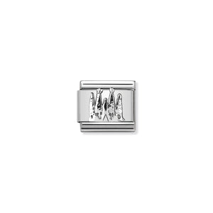 COMPOSABLE CLASSIC LINK 330105/23 SAGRADA FAMILIA RELIEF IN 925 SILVER