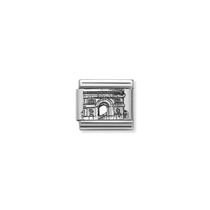 COMPOSABLE CLASSIC LINK 330105/31 ARC DE TRIOMPHE RELIEF IN 925 SILVER