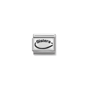 COMPOSABLE CLASSIC LINK 330109/22 SISTERS INFINITY (SISTERS FOREVER) IN 925 SILVER