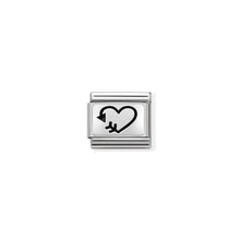 Load image into Gallery viewer, COMPOSABLE CLASSIC LINK 330109/38 ARROW HEART 2 IN 925 SILVER
