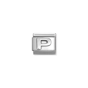 COMPOSABLE CLASSIC LINK 330113/16 LETTER P IN 925 SILVER