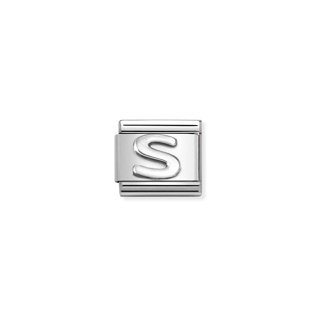 COMPOSABLE CLASSIC LINK 330113/19 LETTER S IN 925 SILVER