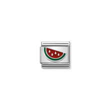 Load image into Gallery viewer, COMPOSABLE CLASSIC LINK 330202/42 WATERMELON IN ENAMEL &amp; 925 SILVER
