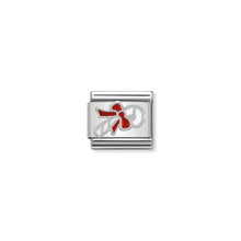 Load image into Gallery viewer, COMPOSABLE CLASSIC LINK 330204/07 CANDY CANE IN ENAMEL &amp; 925 SILVER
