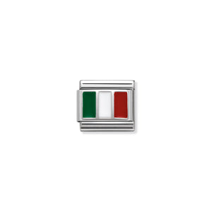 COMPOSABLE CLASSIC LINK 330207/16 ITALY IN ENAMEL & 925 SILVER