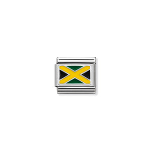 COMPOSABLE CLASSIC LINK 330207/28 JAMAICA IN ENAMEL & 925 SILVER