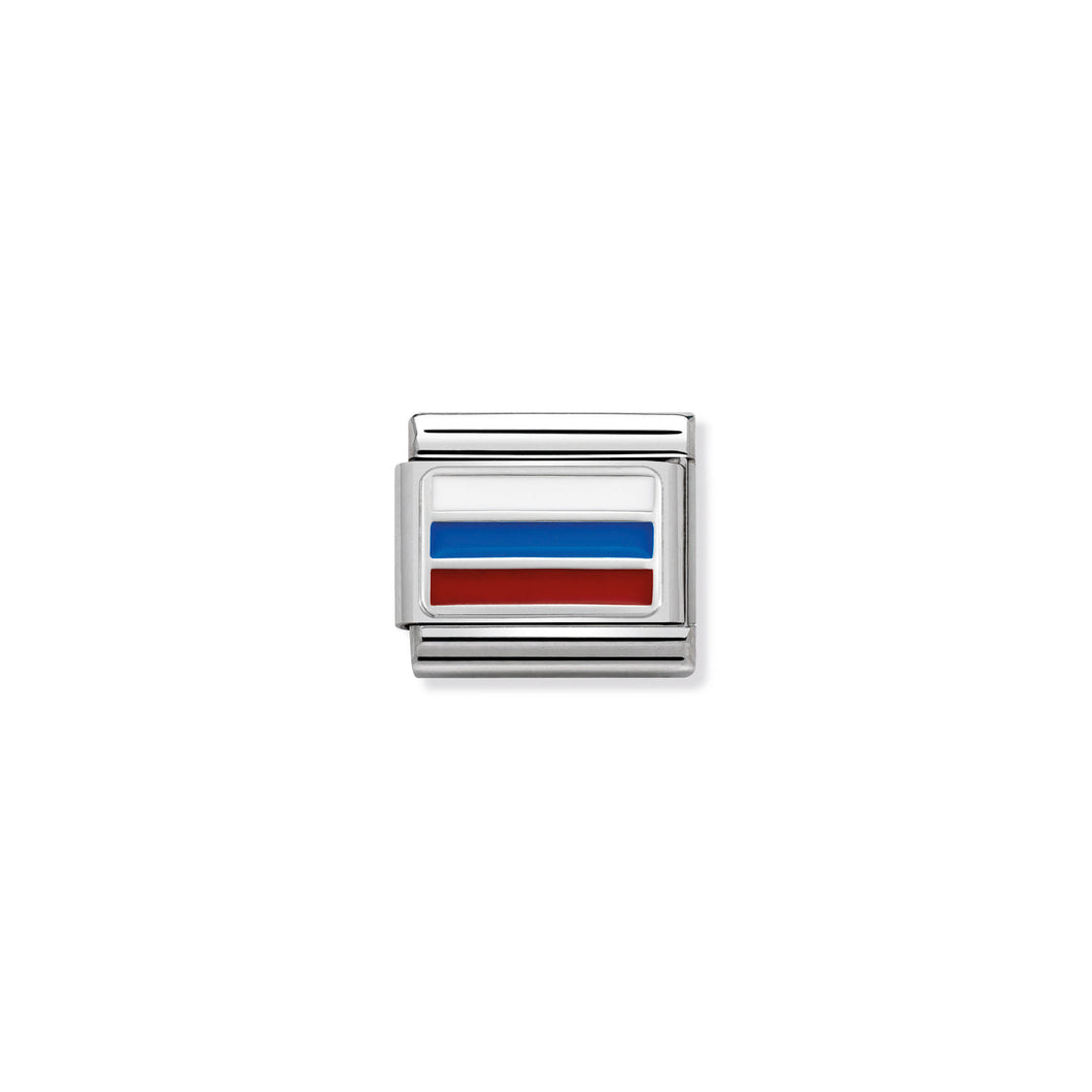 COMPOSABLE CLASSIC LINK 330207/29 RUSSIA IN ENAMEL & 925 SILVER