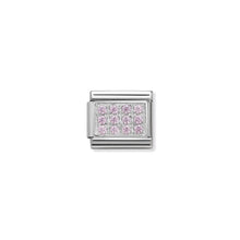 Load image into Gallery viewer, COMPOSABLE CLASSIC LINK 330307/06 PAVÉ WITH PINK CZ IN 925 SILVER
