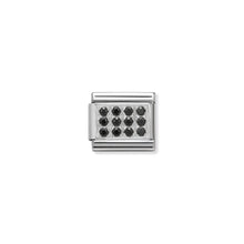 Load image into Gallery viewer, COMPOSABLE CLASSIC LINK 330307/10 PAVÉ WITH BLACK CZ IN 925 SILVER
