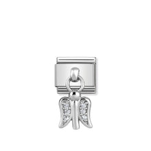 Load image into Gallery viewer, COMPOSABLE CLASSIC LINK 331800/11 ANGEL CHARM WITH CZ &amp; 925 SILVER
