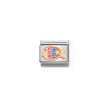 Load image into Gallery viewer, COMPOSABLE CLASSIC LINK 430302/26 FISH 9K ROSE GOLD &amp; CZ
