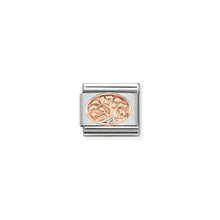Load image into Gallery viewer, COMPOSABLE CLASSIC LINK 430305/12 TREE OF LIFE IN 9K ROSE GOLD &amp; CZ
