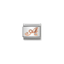 Load image into Gallery viewer, COMPOSABLE CLASSIC LINK 430310/01 LETTER A IN 9K ROSE GOLD
