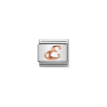 Load image into Gallery viewer, COMPOSABLE CLASSIC LINK 430310/05 LETTER E IN 9K ROSE GOLD
