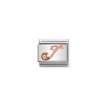 Load image into Gallery viewer, COMPOSABLE CLASSIC LINK 430310/10 LETTER J IN 9K ROSE GOLD
