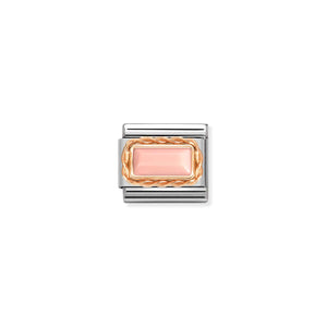 COMPOSABLE CLASSIC LINK 430512/10 PINK CORAL IN 9K ROSE GOLD