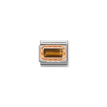 Load image into Gallery viewer, COMPOSABLE CLASSIC LINK 430512/41 TIGER EYE IN 9K ROSE GOLD
