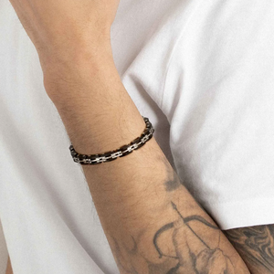 STRONG DIAMOND BRACELET 028314/001 BLACK PVD CHAIN