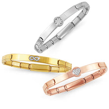 Load image into Gallery viewer, TRENDSETTER BRACELET 021135/022 ROSE GOLD PVD &amp; CZ HEART
